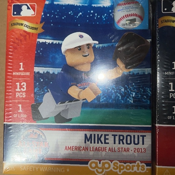 Oyo Sports LEGO Mike Trout Figurines set. American League All Star 2013 - Picture 1 of 2